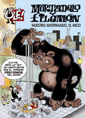 Portada del album de Mortadelo y Filemón 'Nuestro antepasado, el mico', de Francisco Ibáñez / CSIC