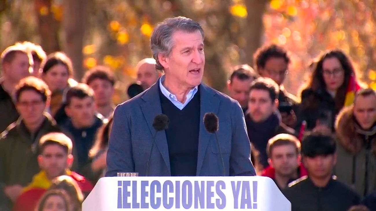 Feijóo reta a los socios del PSOE a "retratarse": "el sanchismo está en la cárcel" y no pueden seguir "tragando"