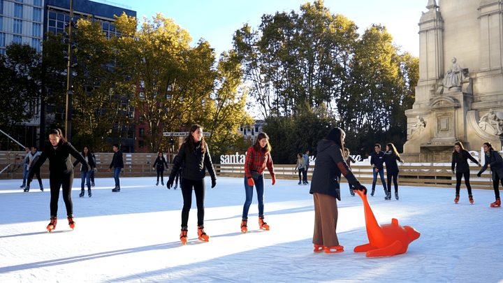Pista de hielo de Plaza de España / LA NAVIDEÑA