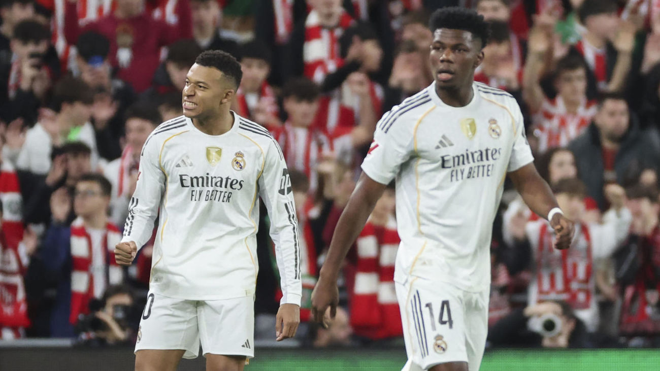 0-3. El Real Madrid asalta San Mamés con un descomunal Mbappé