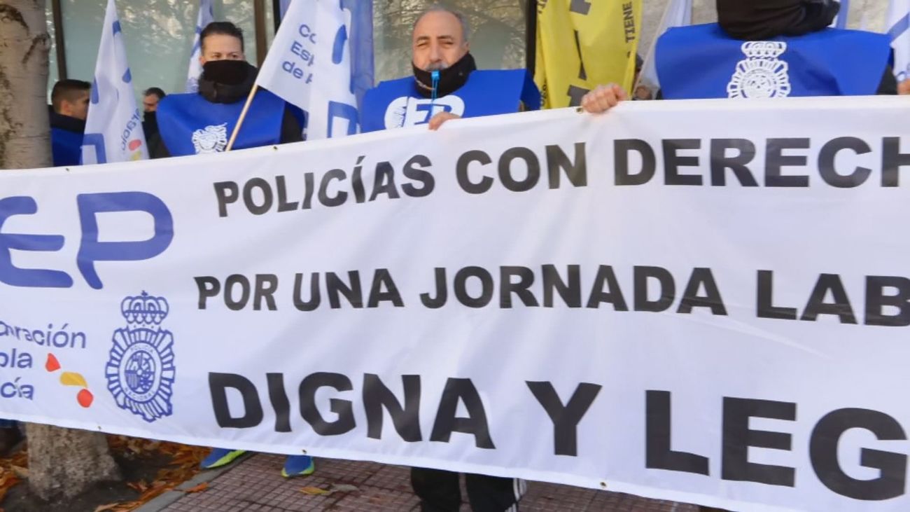 Protesta de policías nacionales en Madrid: Reclaman al delegado del Gobierno "que asuma responsabilidades"