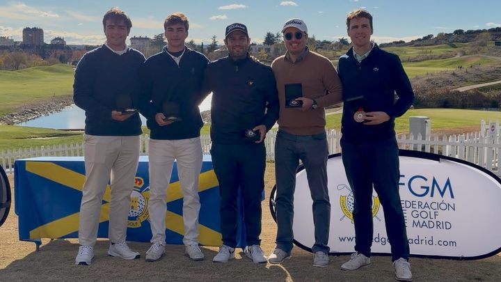 Juan de la Peña y Álvaro Jiménez campeones de Madrid dobles masculino de golf