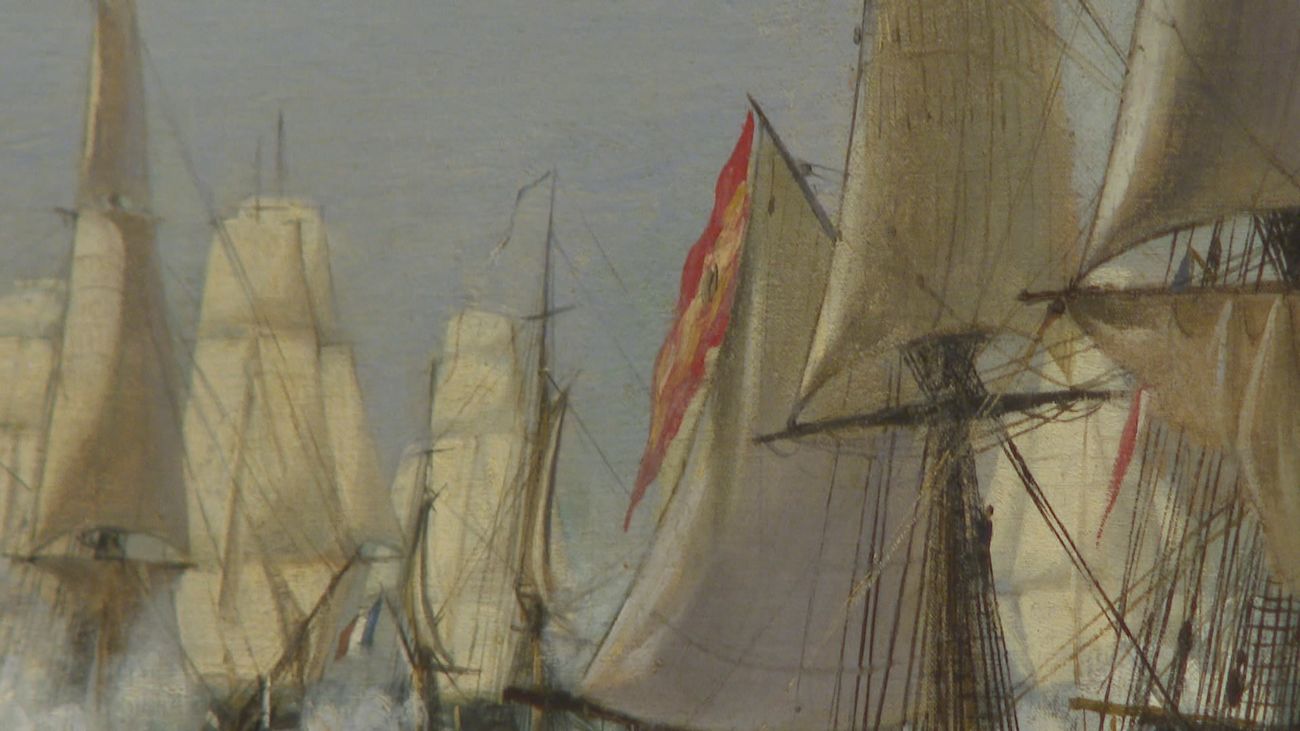 La nueva exposición del Museo Naval reconstruye los 240 años de la bandera española