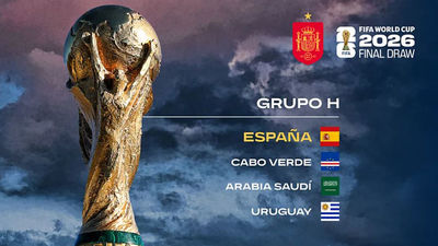 Uruguay, Arabia Saudí y Cabo Verde, rivales de España en el Mundial 2026