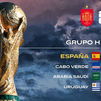 Uruguay, Arabia Saudí y Cabo Verde, rivales de España en el Mundial 2026