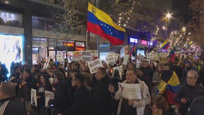 Cientos de personas claman en Madrid por la libertad en Venezuela
