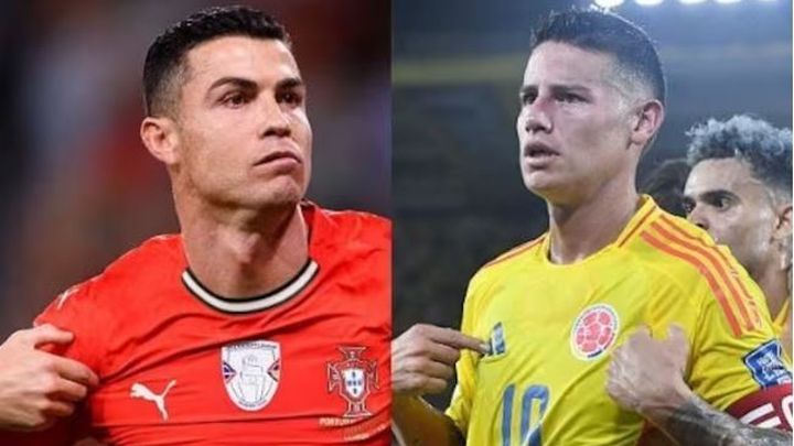 Cristiano y James Rodríguez / TELEMADRID