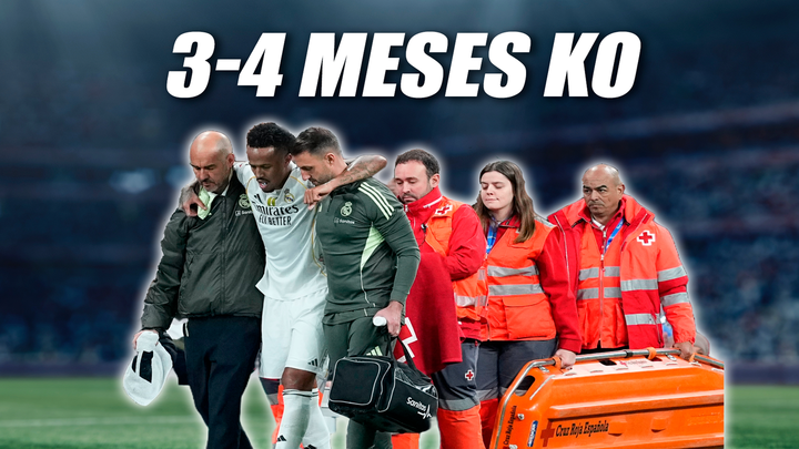 Militao, 4 meses de baja por una rotura muscular en el bíceps femoral