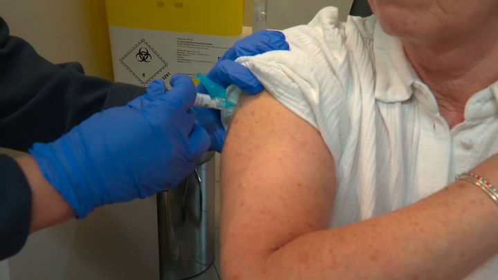 Vacunación de la gripe en el Zendal