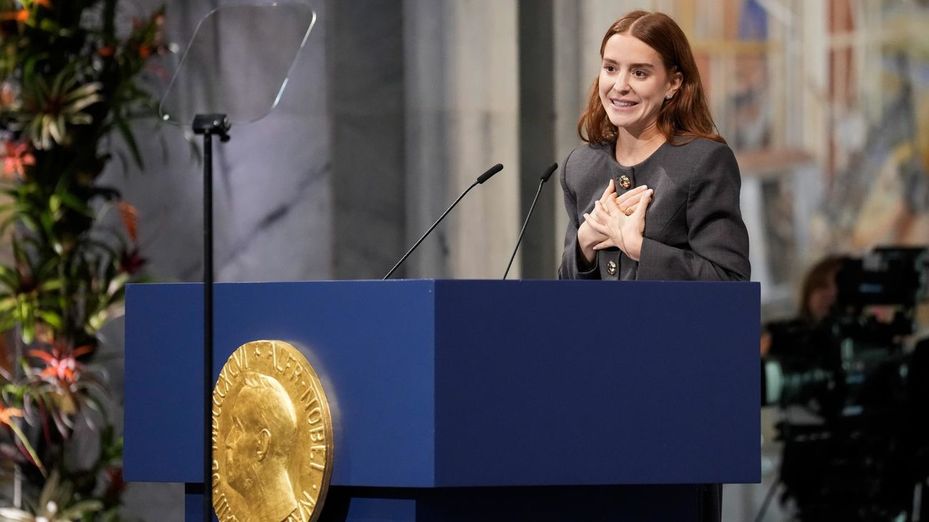 Corina Machado dedica su Nobel de la Paz a los "héroes de la libertad"