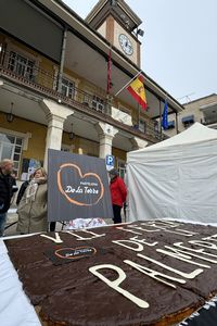 Palmerita gigante de chocolate en una de las ediciones de la feria de Morata de Tajuña