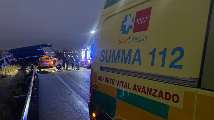 Muere un hombre de 51 años en un accidente frontal con un camión en Daganzo de Arriba