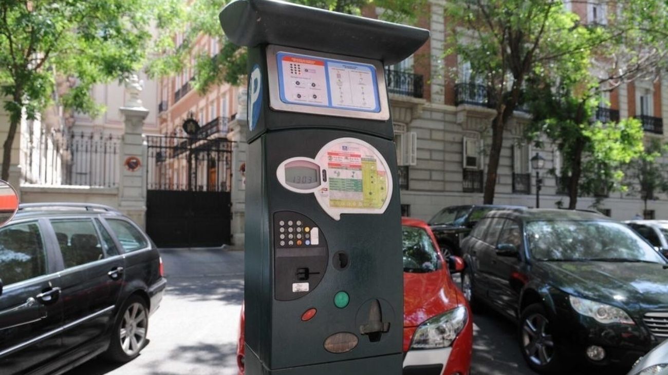 Imagen de un parquímetro en Madrid