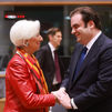 Kyriakos Pierrakakis  con Christine Lagarde