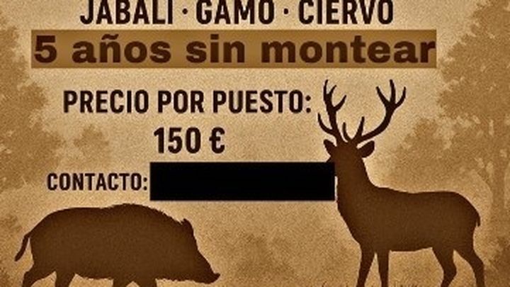 Anuncio de unas falsas monterías en la sierra de Madrid
