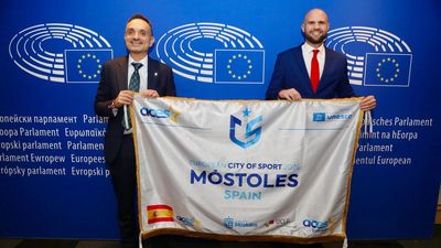 Móstoles recibe en Bruselas su designación como Ciudad Europea del Deporte 2026