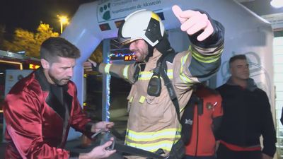 Siete bomberos de Alcorcón suben y bajan 24 horas por las 7 plantas de la torre del Centro Unificado de Seguridad