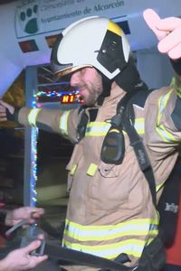 Siete bomberos de Alcorcón suben y bajan 24 horas por las 7 plantas de la torre del Centro Unificado de Seguridad
