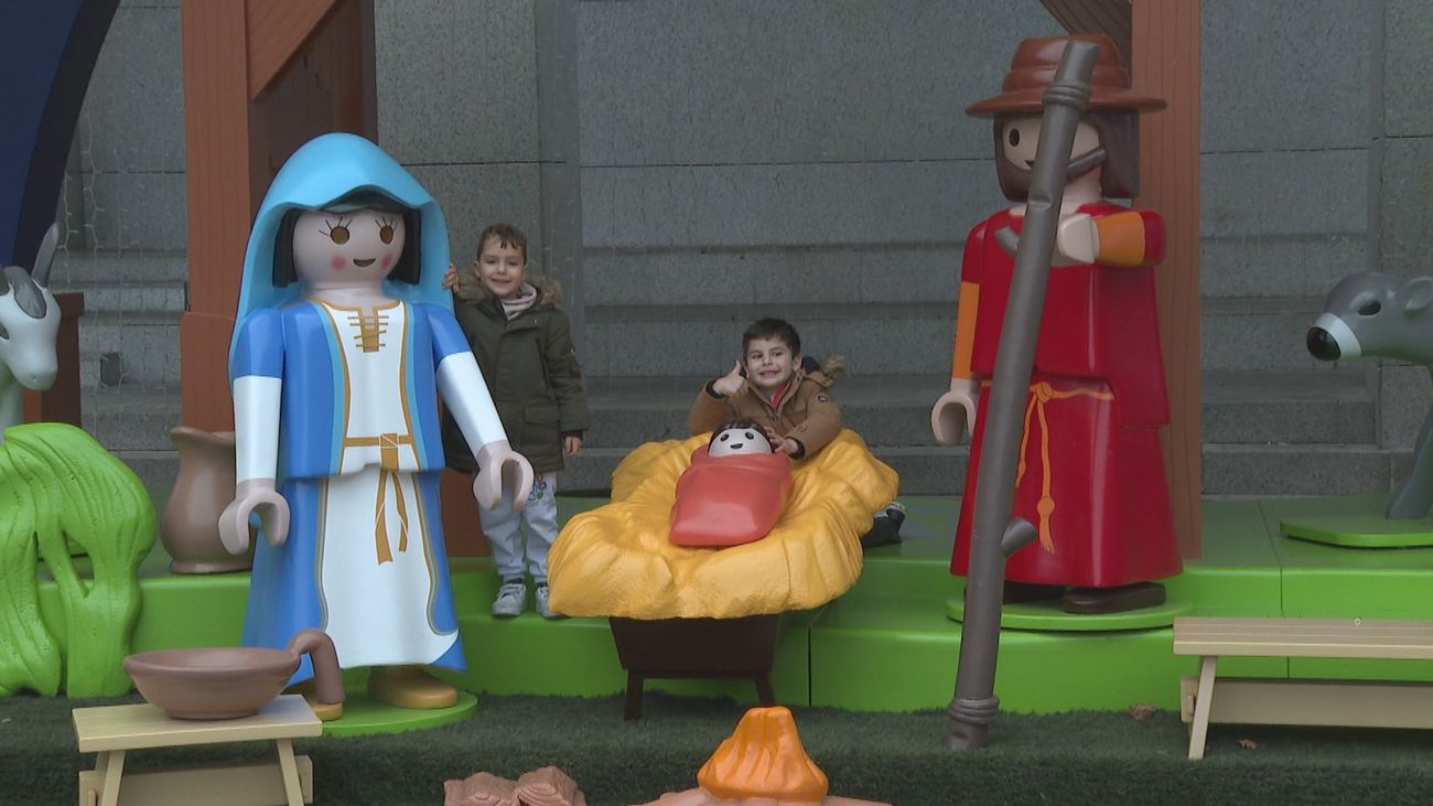 El belén de Playmobil a tamaño real más grande de España se puede visitar en Leganés