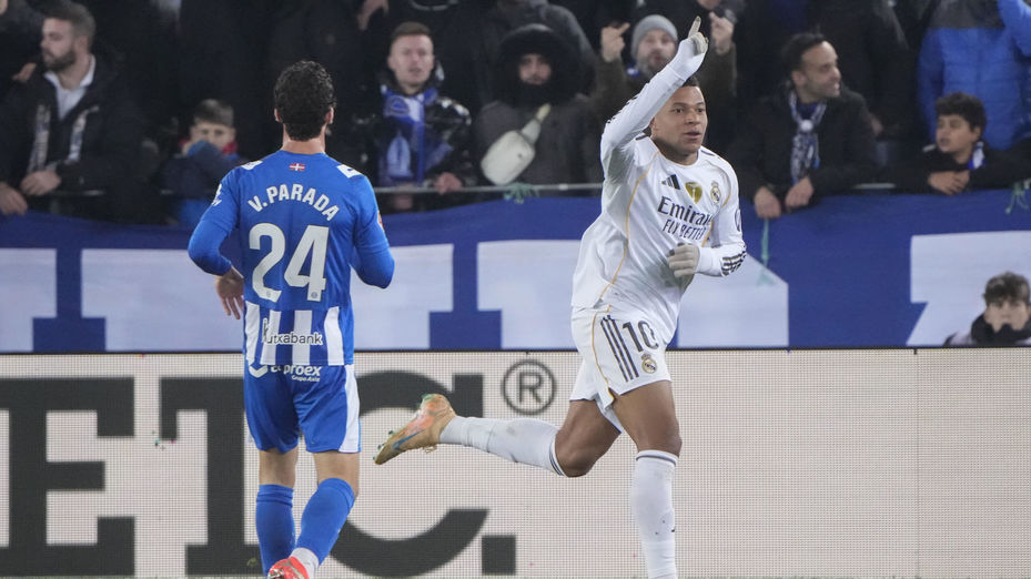 1-2. El Real Madrid respira en Vitoria gracias a Mbappé y Rodrygo