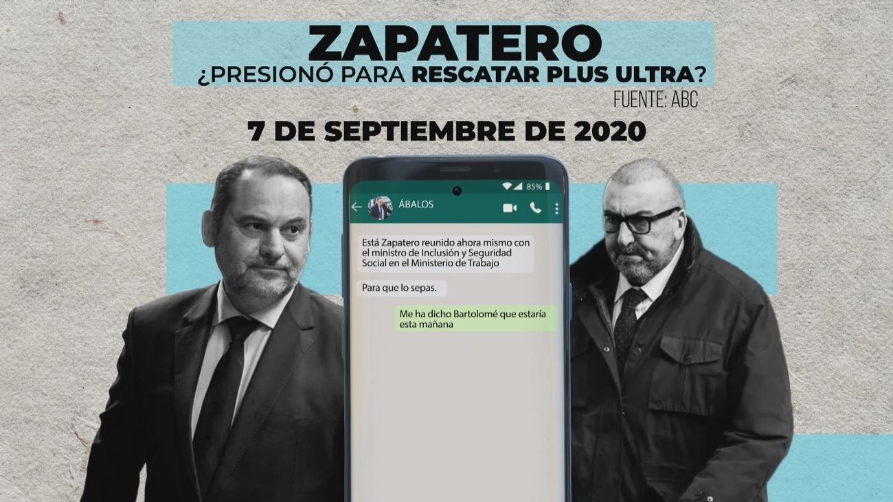 La UCO encuentra mensajes sobre citas de Zapatero con la SEPI durante el rescate de Plus Ultra