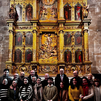 Alumnos madrileños restauran el retablo mayor de la Catedral de Cuenca