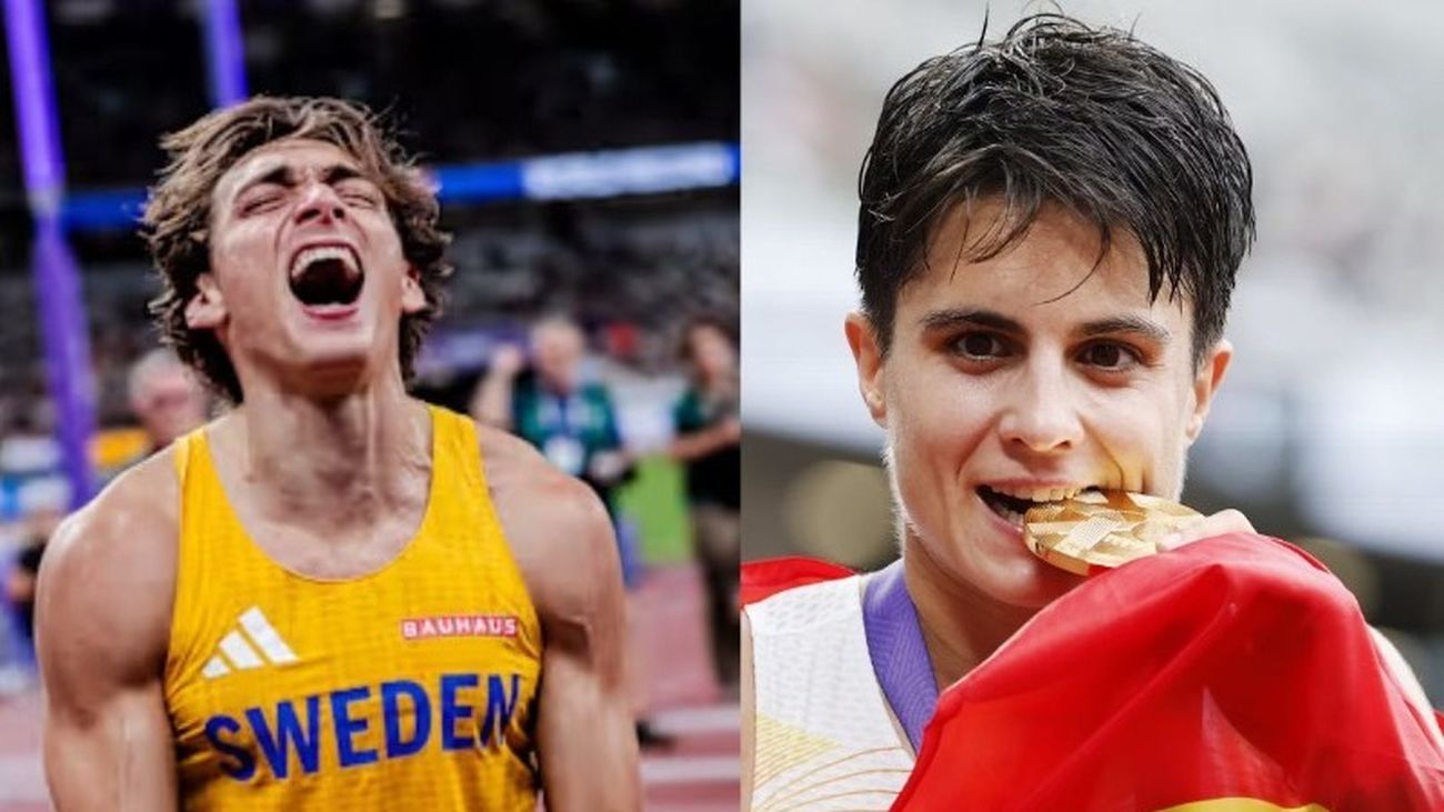 Duplantis y María Pérez