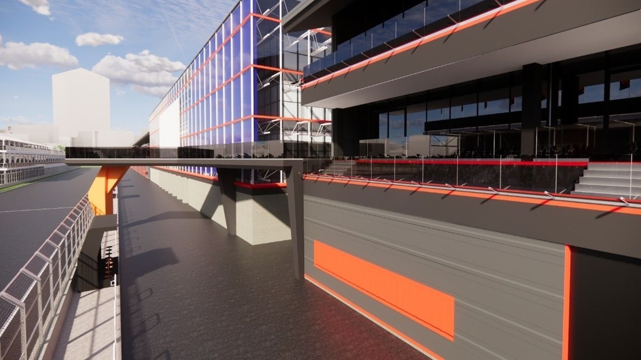 Arrancan las obras del edificio de boxes del circuito de Fórmula Uno de Madrid: "Está siendo un gran reto"