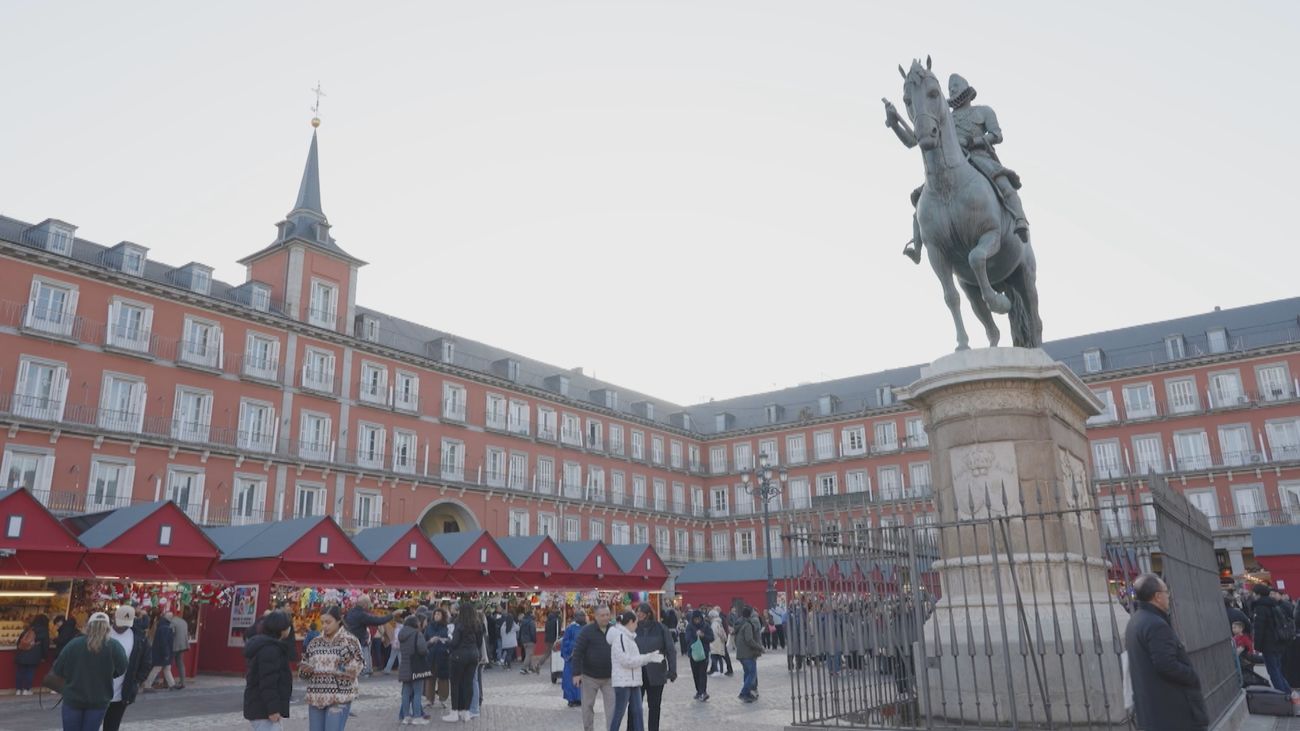 El mercado navideño de la Plaza Mayor, tradición madrileña desde el siglo XVII