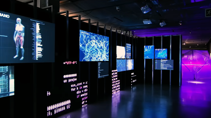 Sala del  Espacio Movistar de Gran Vía