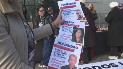 Venezolanos en Madrid piden la libertad de sus familiares presos políticos