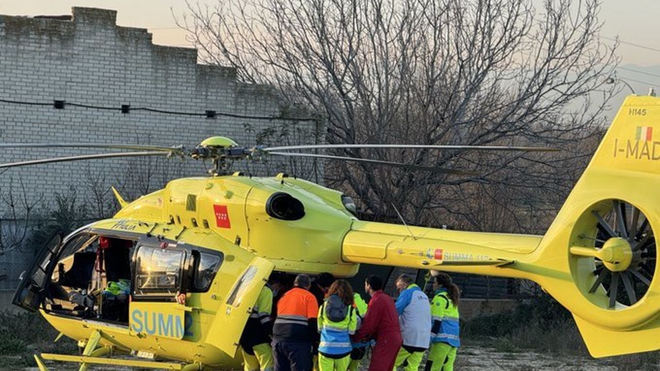 Un motorista resulta herido grave tras salirse de la vía en Soto del Real