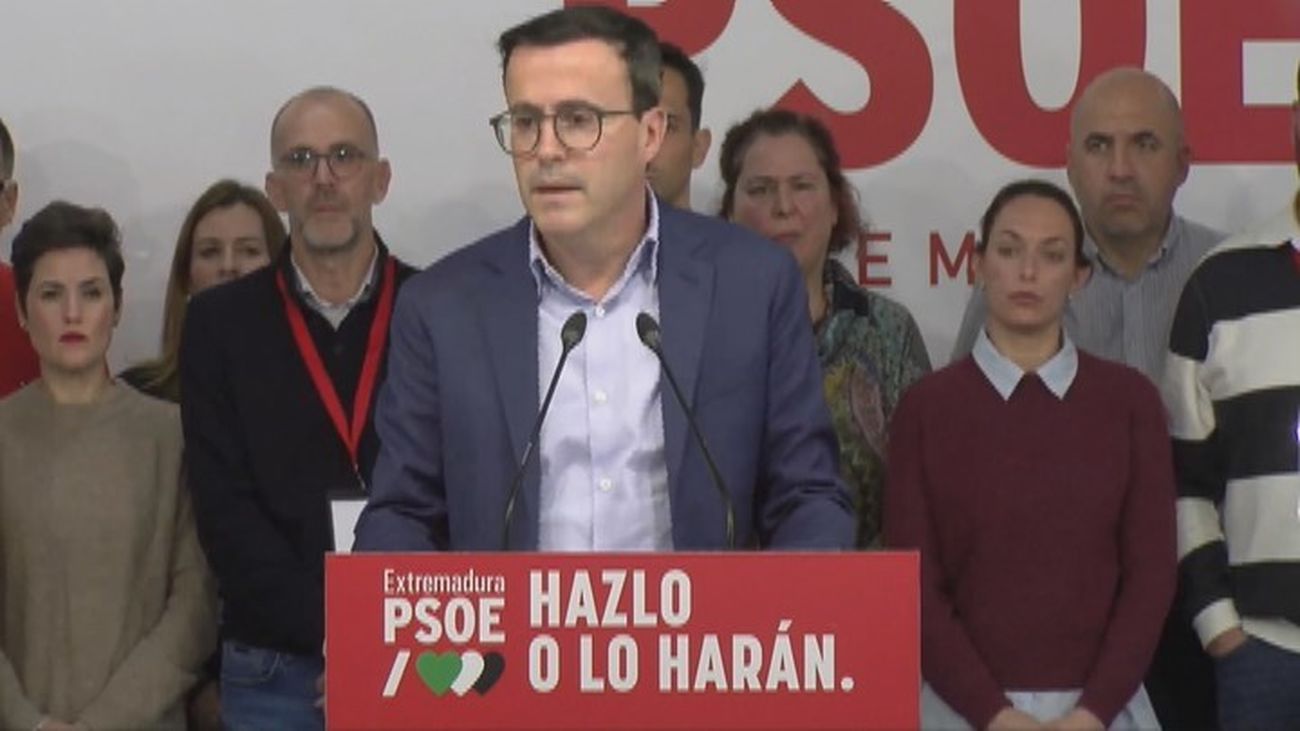 Gallardo, tras la debacle del PSOE en Extremadura: "Es un resultado muy malo"