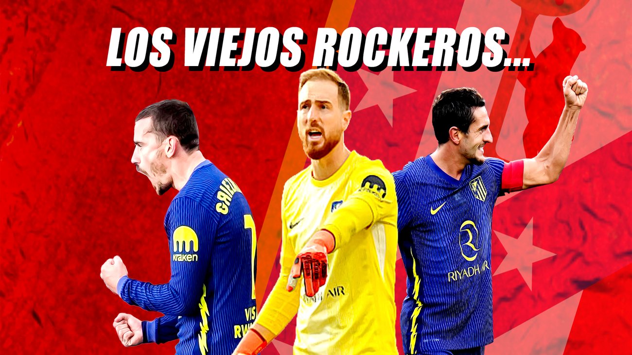 El Atlético de Madrid presume de su tridente de 'viejos rockeros'