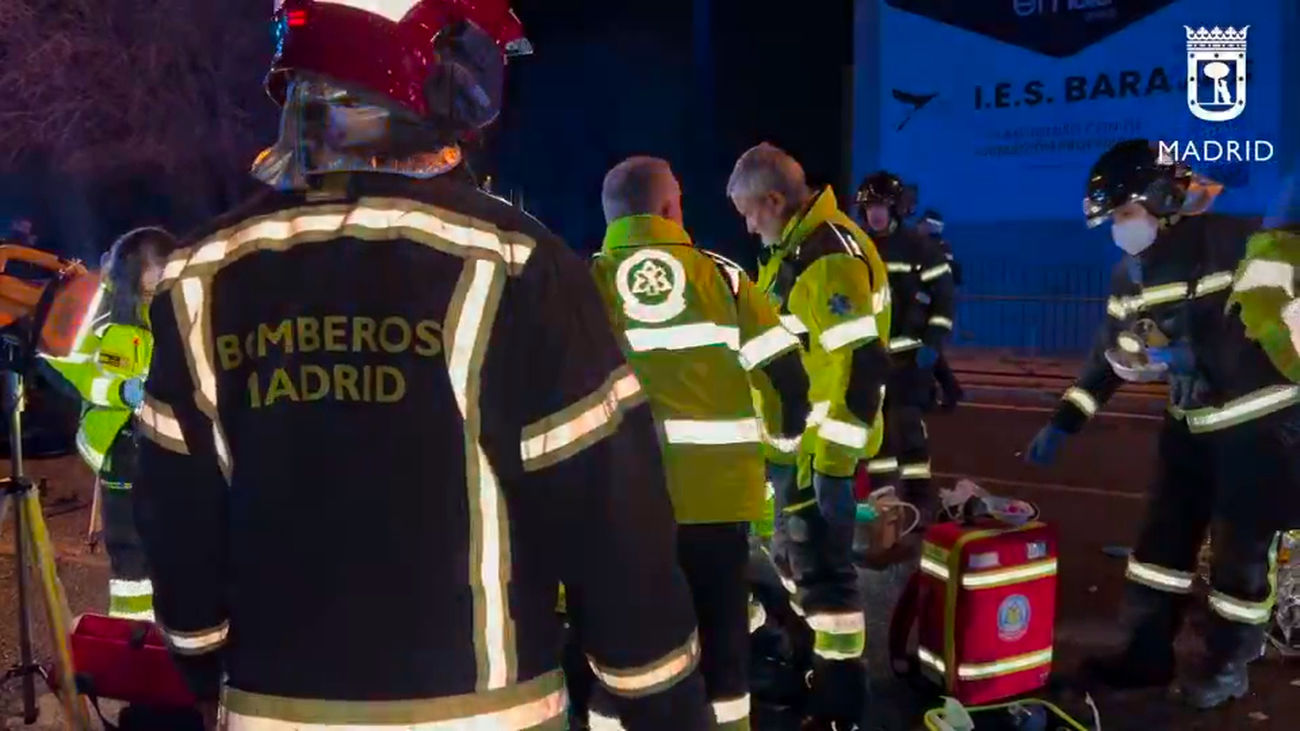Herido grave un motorista en un accidente con un turismo en Avenida de América