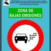 Señal de zona de bajas emisiones ZBE