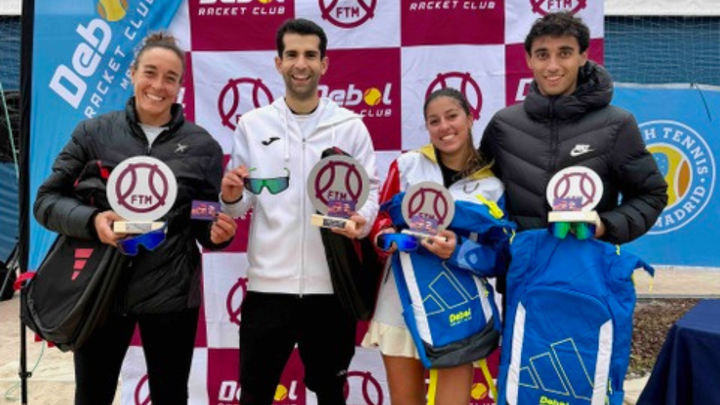Cristina Hopf y Sergio Dot, campeones del torneo Super 8 Mixto de tenis playa