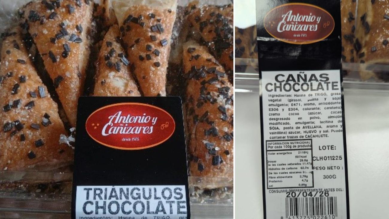 Alerta alimentaria: ordenan retirar cañas y triángulos de chocolate por un ingrediente no declarado