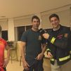 Acompañamos a los Bomberos de Las Rozas en su cena de Nochebuena