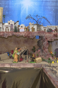 Un belén en Alcalá de Henares con personas sin hogar como protagonistas