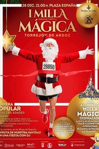 Pancarta de la carrera popular de Torrejón de Ardoz I Milla Mágica