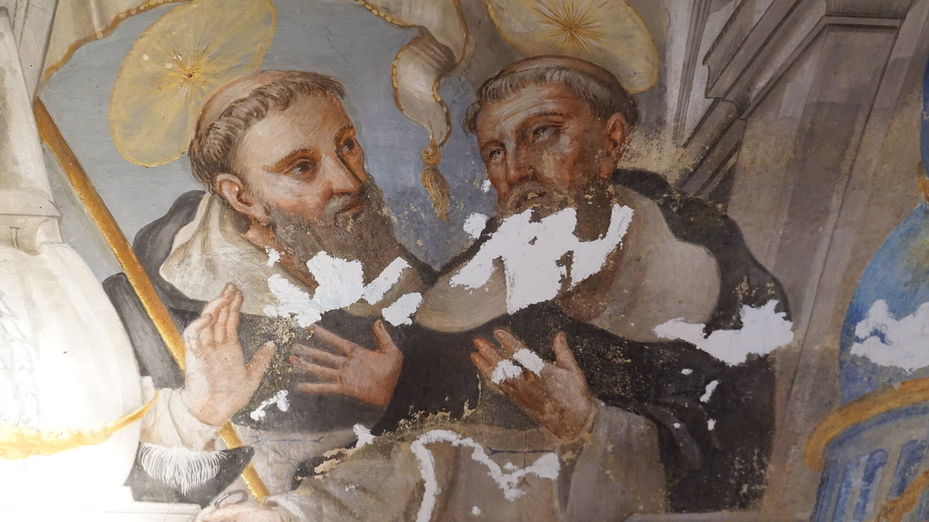 Restauran la bóveda de la capilla de la Inmaculada en el IES San Isidro