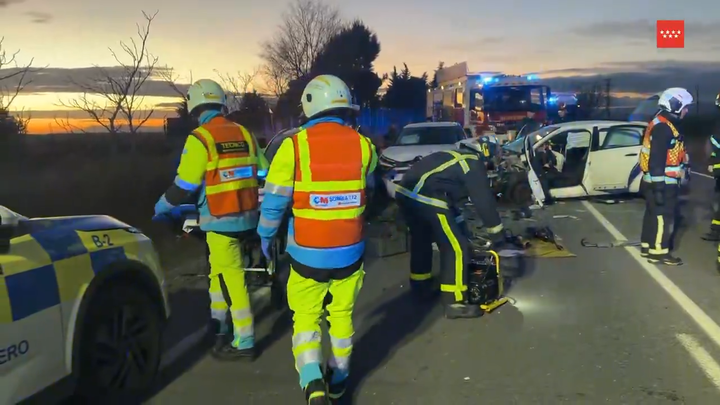 Seis heridos en un accidente múltiple en la M-507, a la altura de Navalcarnero