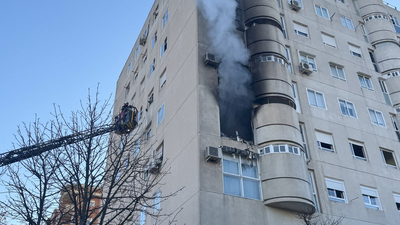 13 personas afectadas en un incendio de vivienda declarado en Fuenlabrada