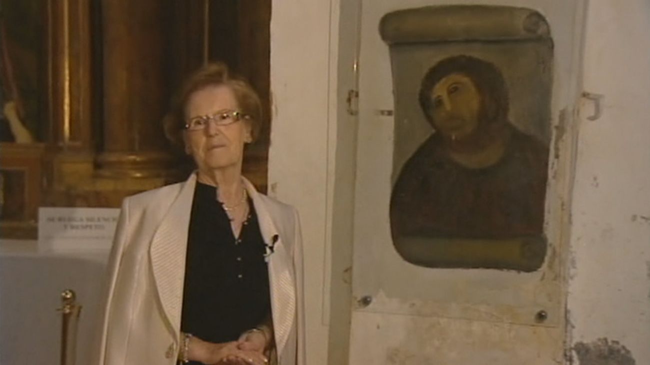 Muere Cecilia Giménez, la autora de la restauración del 'Ecce Homo'
