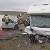 Accidente en Fuentelisendo (Burgos) entre un turismo y una autocaravana
