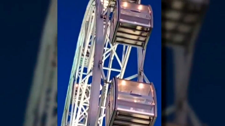 VÍDEO: Escenas de pánico entre los atrapados en la noria de Torrejón de Ardoz