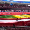 Un derbi sobre hielo: el Metropolitano proyectará el Atlético - Real Madrid de la Supercopa en su pista de patinaje