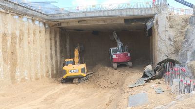Un año de obras del soterramiento de la A-5: ruido, suciedad y paciencia a la espera del Paseo Verde del Suroeste