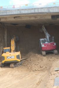 Un año de obras del soterramiento de la A-5: ruido, suciedad y paciencia a la espera del Paseo Verde del Suroeste